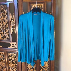 Her Story Teal Cardigan Size M